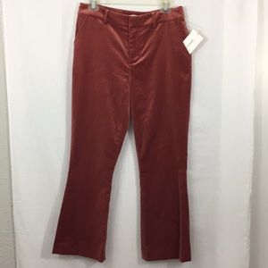 Frame Denim velvet flare cropped pants